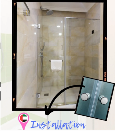 Glass partitions for bathrooms with shower